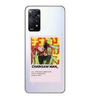 Redmi Note 11 Pro Uyumlu Chainsaw Man Anime Desenli Şeffaf Telefon Kılıfı