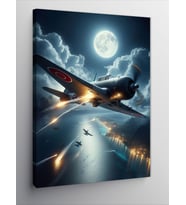 Kanvas Tablo Savaş Uçağı
