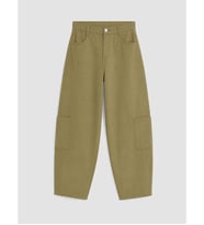 LCW Kids Yeşil Kız Çocuk Gabardin Kargo Pantolon