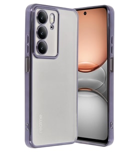 Realme C75 4G Kılıf Razer Lensli Silikon - Mor