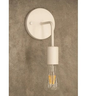 RİOLİGHT RETRO8,RUSTİK,VİNTAGE BEYAZ 1XE27 DUYLU METAL DUVAR APLİK