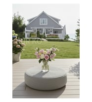 Jüt Meditasyon Yastığı Çift Taraflı Salon Balkon Teras Piknik Minderi