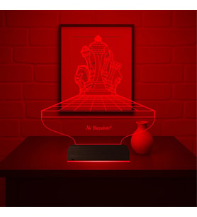 Luvivia Satranç Kişiye Özel 3D Lamba - Masa Gece Lambası