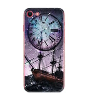 Apple iPhone 5 6 7 8 Plus Se XR Kılıf Desemli Silikon Time 1749
