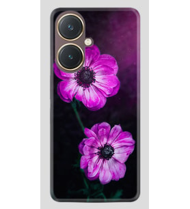 Vivo Y27 Kılıf Desenli Silikon Platinium Series Çiçekler 1869