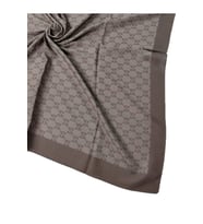 Işıl İpek - G Desen Siena Eşarp 100x100 cm (Acı Kahve)