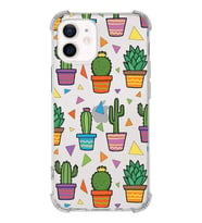PrintiFy Apple iPhone 12 Mini Uyumlu Water Color 4 Baskılı Şeffaf Köşe Korumalı Antişok Kılıf