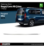 Peugeot Rifter Krom Bagaj Camı Alt Çıtası 2019 Üzeri