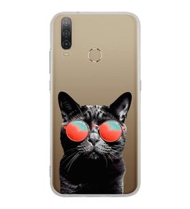 PrintiFy General Mobile GM 10 ile Uyumlu Kedi 3 Kamera Korumalı Şeffaf Kılıf