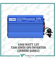 1000 Watt 12V UPS (Şebeke Şarjlı) Tam Sinüs İnverter Lexron
