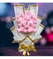 Pembe Ayıcık Buket Seti: Sıcacık Sevgiyle Dolu Bir Hediye!