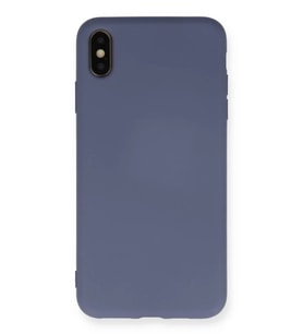 Mey İthalat® iPhone XS Max Kılıf Nano içi Kadife Silikon - Gri