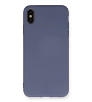Mey İthalat® iPhone XS Max Kılıf Nano içi Kadife Silikon - Gri