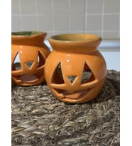 Cadılar Bayramı (Halloween) Özel Kabak Seramik Buhurdanlık/Mumluk (1 ADET).