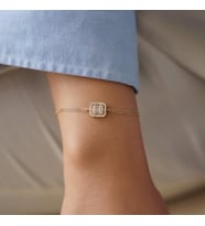 Altın Kaplama Baget Taşlı Bileklik , sevgililer günü hediyesi, sevgiliye hediye, doğum günü hediyesi, yeni iş hediyesi, geçmiş olsun hediyesi, altın kolye, kız arkadaş hediyesi, hediye altın kolye