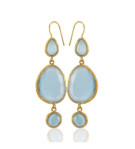 Kadir Jewellery 22 Ayar Altına Kaplama Kadın Sallantılı Küpe -El İşçiliği Ve Hipoalerjenik Küpe