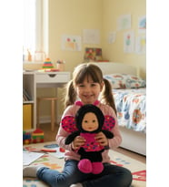 Sevimli Bebek Yüzlü Arı Peluş Oyuncak Arı Kostümlü Bebek 25 cm - Yumuşak Uyku Arkadaşı Hediyelik