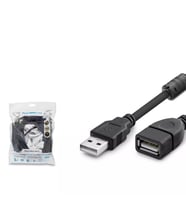 Hadron HDX7521 USB Uzatma Kablosu 5 Metre Ferrit Filtreli Parazit Önleyici (Siyah)