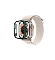 Apple Watch Ultra 49mm Desert Camlı Kasa Ekran Koruyucu - Koyu Yeşil