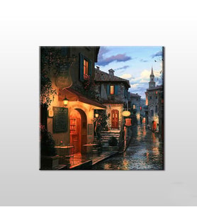 Yağmur Sonrası Kanvas Tablo 90x90cm (Karışık)