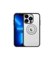 Apple iPhone 13 Pro Uyumlu Kılıf Kamera Korumalı Logo Gösteren Zore Esta Kapak (Siyah)