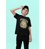 Vintage Süngerbob Baskılı Unisex Çizgi Film Çocuk Tişört (1-12 Yaş)