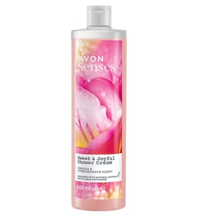 Avon Senses Sweat & Joyful Frezya ve Nar Kokulu Krem Duş Jeli 500 Ml.