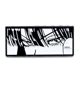 Anime Kızı Gözleri Bakış Metal Yaka Çanta Süsü Rozet Pin RX009