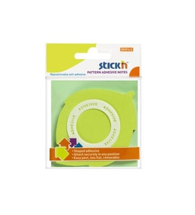 GIPTA STICKN 70X70 YAPRAK ŞEKİLLİ YEŞİL YAPIŞKANLI NOTLUK 50 YP.