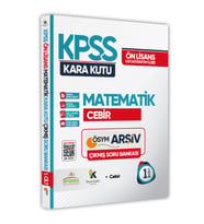 KPSS Önlisans-Ortaöğretim Matematiğin Kara Kutusu 1.Cilt ÖSYM Çıkmış Soru Bankası Dijital Çözümlü