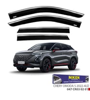 CHERY OMODA 5 2022- KROMLU CAM RÜZGARLIĞI  4'lü Set Niken Marka