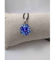CAM HARF KOLYE – HANDMADE EL YAPIMI MURANO– (L) HARFİ MODELİ