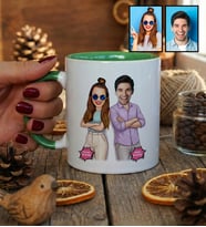 Kişiye Özel Karikatürlü Mühemmel Kardeşler Kupa Bardak Doğum Günü Hediyesi
