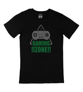 Yeşil Gaming Zone Siyah Tişört