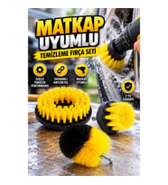 Güçlü Naylon Kıllı Matkap Uyumlu Temizlik Fırçası – Yağ, Kir ve Pas Temizleme Aparatı
