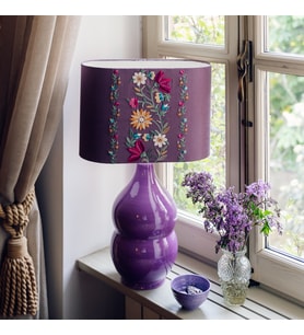 Naura Atelier Lilac Breeze El Nakışlı Abajur