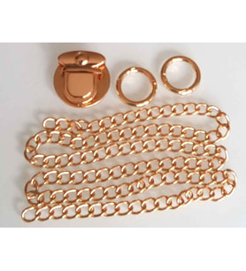 Angel Çanta Aksesuar Light Gold Renk Zincir Set