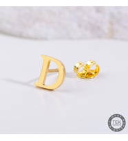 14 Ayar Altın D Harf Küpe 0,49 gr