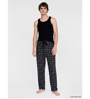 LC WAIKIKI Siyah Regular Fit Ekose Erkek Pijama Altı