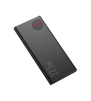 Baseus Adaman 22.5 W 10000 mAh Dijital Ekranlı Powerbank Mat Metalik