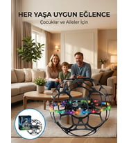 El Sensörlü Uçan Top Drone Çocuklar İçin Led Işıklı Eğlence Oyuncağı