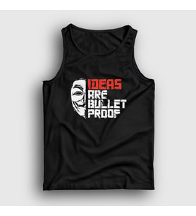 Presmono Unisex Siyah Bulletproof Film V For Vendetta Atlet 255498tt