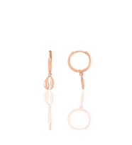 Gümüş rose deniz kabuğu modeli halka küpe SGTL12386KABUK