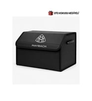 Maybach Marka Logolu Oto Bagaj Organizer Çanta Oto Bagaj Çantası 2 Bölmeli Suni Deri