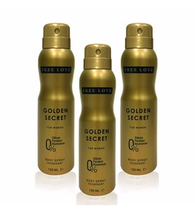 Free Love Golden Secret Kadın Deodorant 150 Ml 3 Adet