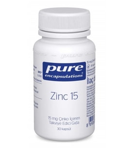 Pure Encapsulations Zinc 15 mg 30 Kapsül