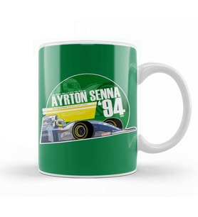 Ayrton Senna F1 1994 Tribute Kupa Bardak Porselen