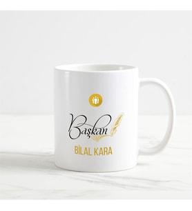 Başkan Kupa Bardak (3. Tasarım) (Beyaz)
