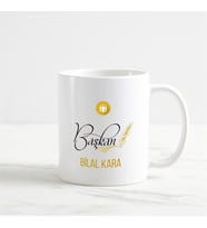Başkan Kupa Bardak (3. Tasarım) (Beyaz)