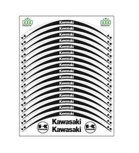 SKM KAWASAKİ UYUMLU BEYAZ SİYAH REFLEKTÖRLÜ JANT ŞERİDİ